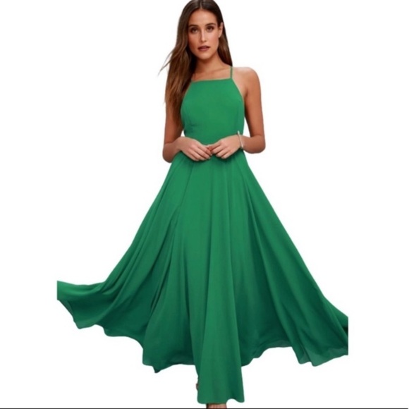 Lulu’s Green Mythical Of Love Maxi Dress - Picture 10 of 10
